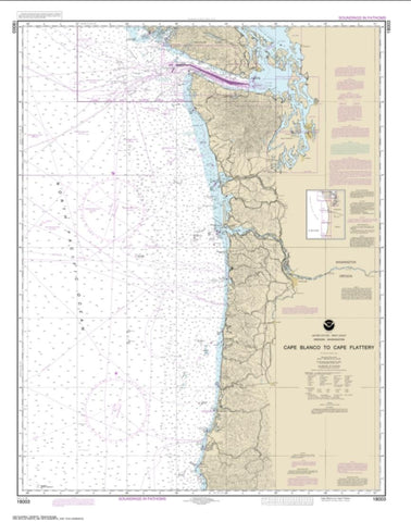 Buy map Cape Blanco to Cape Flattery (18003-20) by NOAA