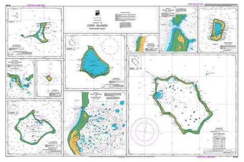 Buy map PLANS OF THE COOK ISLANDS (NORTHERN SHEET): PENRHYN / NASSAU / MANIHIKI / SUWARROW / PUKAPUKA /  RAKAHANGA  (945) by Land Information New Zealand (LINZ)