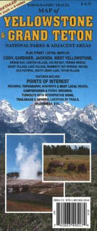 Buy map Yellowstone and Grand Teton, Wyoming, Topographic by GTR Mapping