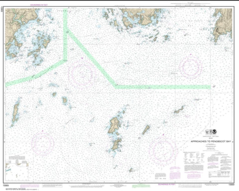 Buy map Approaches to Penobscot Bay (13303-13) by NOAA
