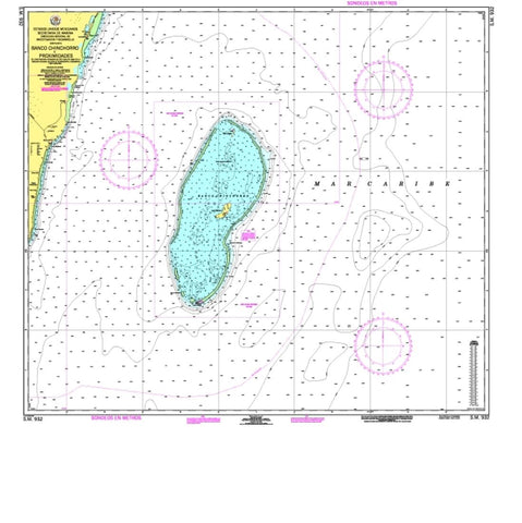 Buy map Banco Chinchorro y Proximidades by Secretaria de Marina