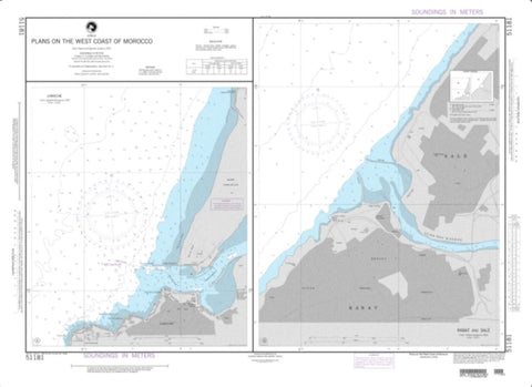 Buy map Plans On The West Coast Of Morocco; Plan A: Larache (NGA-51181-10) by National Geospatial-Intelligence Agency