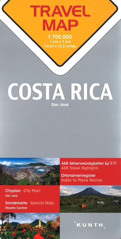 Buy map Costa Rica : travel map