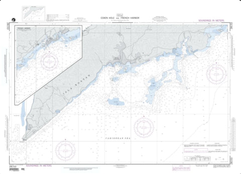 Buy map Coxan Hole And French Harbor (NGA-28153-1) by National Geospatial-Intelligence Agency