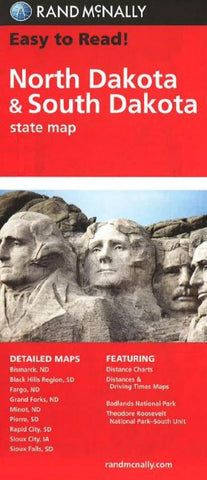 Buy map North Dakota and South Dakota by Rand McNally