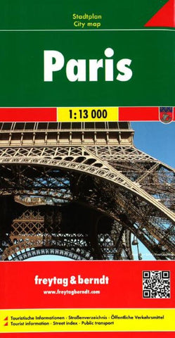 Buy map Paris, France by Freytag-Berndt und Artaria