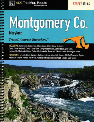 Buy map Montgomery County, MD, Street Atlas by Kappa Map Group