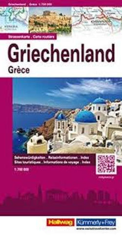 Buy map Greece Road Map by Hallwag