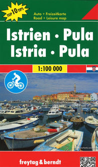 Buy map Istria and Pula, Croatia by Freytag-Berndt und Artaria