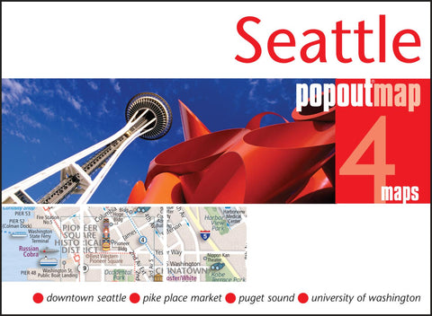 Buy map Seattle, Washington, PopOut Map by PopOut Products