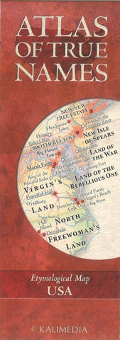 Buy map Atlas of True Names, USA by Kalimedia
