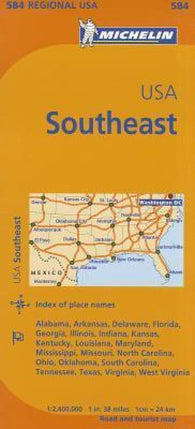 Buy map USA : southeastern Road Map