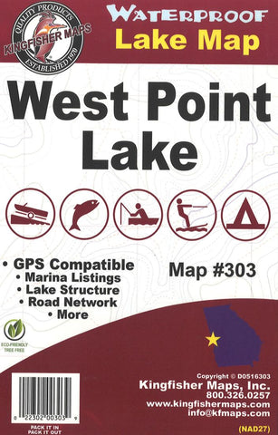 Buy map West Point Lake Fishing Map