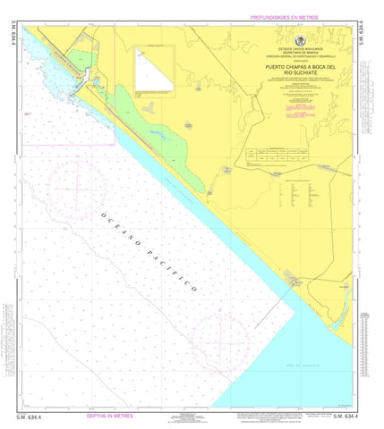 Buy map Pto. Chiapas a Boca del Rio Suchiate by Secretaria de Marina