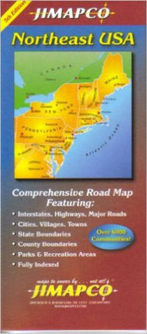 Buy map United States, Northeast by Jimapco