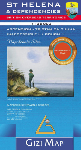 Buy map St. Helena & Dependencies Geographical Map by GiziMap