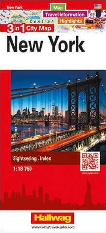 Buy map New York : 3 in 1 city map