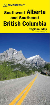 Buy map Southwest Alberta and Southeast British Columbia Driving Map