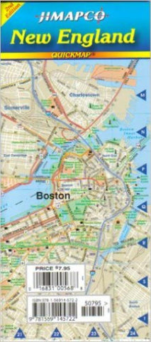 Buy map New England, Quickmap by Jimapco