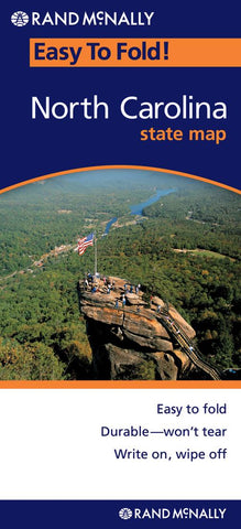 Buy map North Carolina, Easy to Fold by Rand McNally