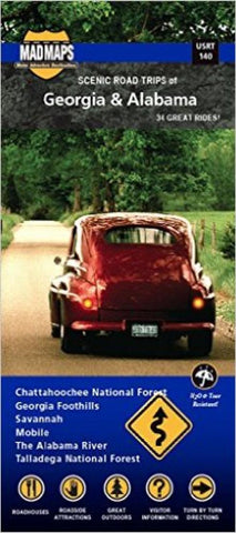 Buy map Georgia and Alabama, Regional Scenic Tours by MAD Maps