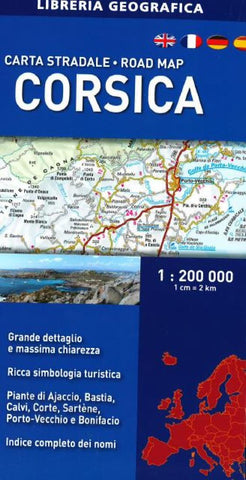 Buy map Corsica, Road Map by Libreria Geografica