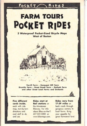 Buy map Farm tours : pocket rides : 5 waterproof pocket-sized bicycle maps : west of Boston