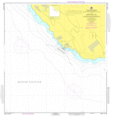 Buy map Costa Azul, B.C. by Secretaria de Marina