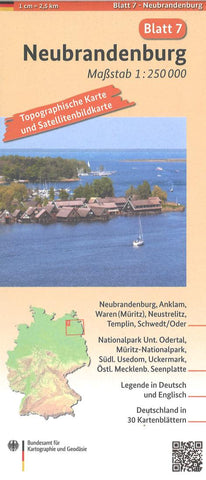 Buy map Neubrandenburg 1:250 000, blatt 7