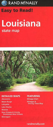 Buy map Louisiana by Rand McNally