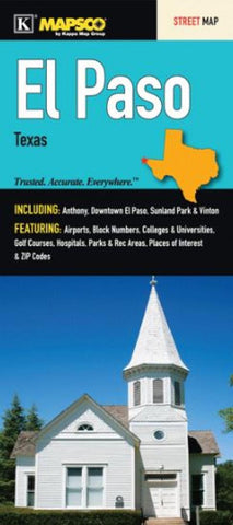 Buy map El Paso, Texas by Kappa Map Group