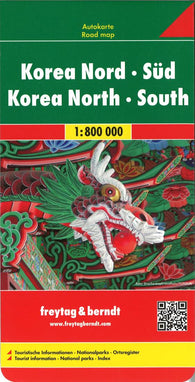 Buy map Korea, North and South by Freytag-Berndt und Artaria