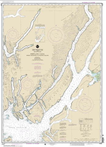 Buy map Portland Canal - Dixon Entrance to Hattie I. (17427-7) by NOAA