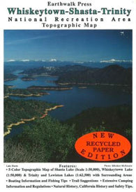 Buy map Whiskeytown, Shasta and Trinity, California by Earthwalk Press