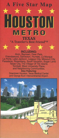 Buy map Houston : metro : Texas : a travelers best friend