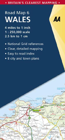 Buy map Great Britain Regional Road Map: Wales