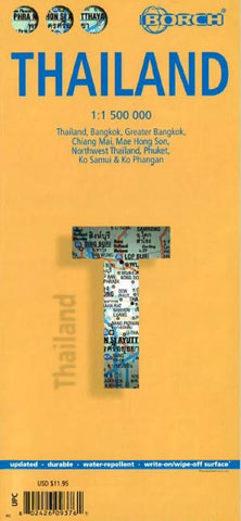 Buy map Thailand by Borch GmbH.