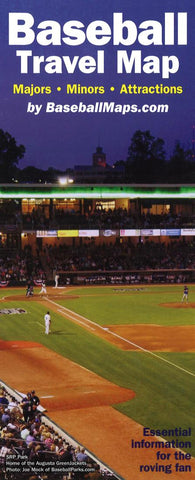 Buy map Baseball travel map : majors : minors : attractions