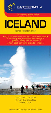 Buy map Iceland by Cartographia