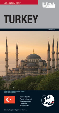 Buy map Turkey by Hema Maps
