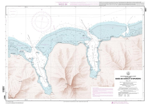 Buy map Baies de Cook et dOpunohu by SHOM