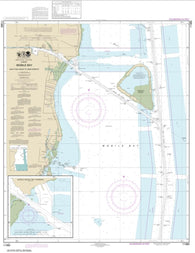 Buy map Mobile Bay East Fowl River to Deer River Pt; Mobile Middle Bay Terminal (11380-3) by NOAA