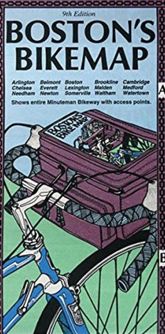 Buy map Bostons Bikemap: The Minuteman Bikeway by Rubel BikeMaps