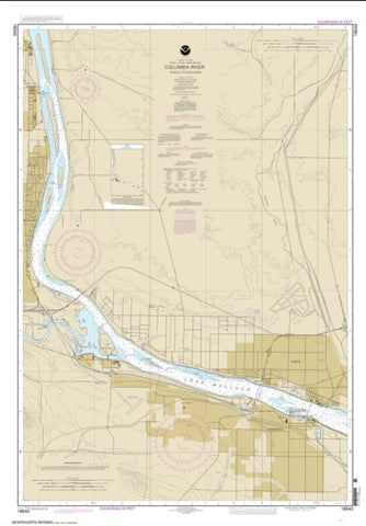 Buy map Columbia River Pasco to Richland (18543-2) by NOAA