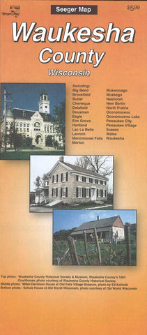 Buy map Waukesha County, Wisconsin Street Map by Seeger Map Company