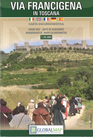 Buy map Via Francigena, Italy by Litografia Artistica Cartografica
