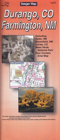 Buy map Durango, Colorado and Farmington, New Mexico by The Seeger Map Company Inc.