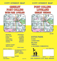 Buy map Fort Collins, Loveland, Greeley and Windsor, Colorado by GM Johnson