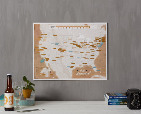 Buy map Scratch-Off USA Craft Breweries