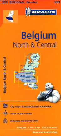 Buy map Brussels, North and Central Belgium (533) by Michelin Maps and Guides